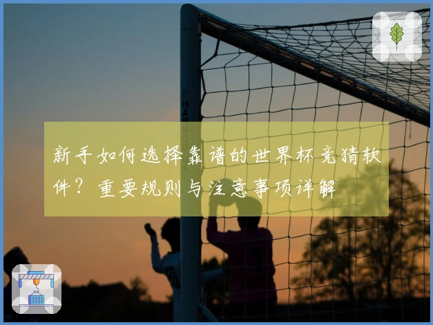 新手如何选择靠谱的世界杯竞猜软件？重要规则与注意事项详解