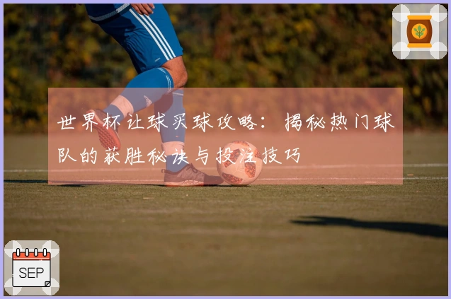 世界杯让球买球攻略：揭秘热门球队的获胜秘诀与投注技巧