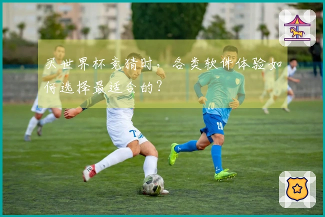 买世界杯竞猜时，各类软件体验如何选择最适合的？